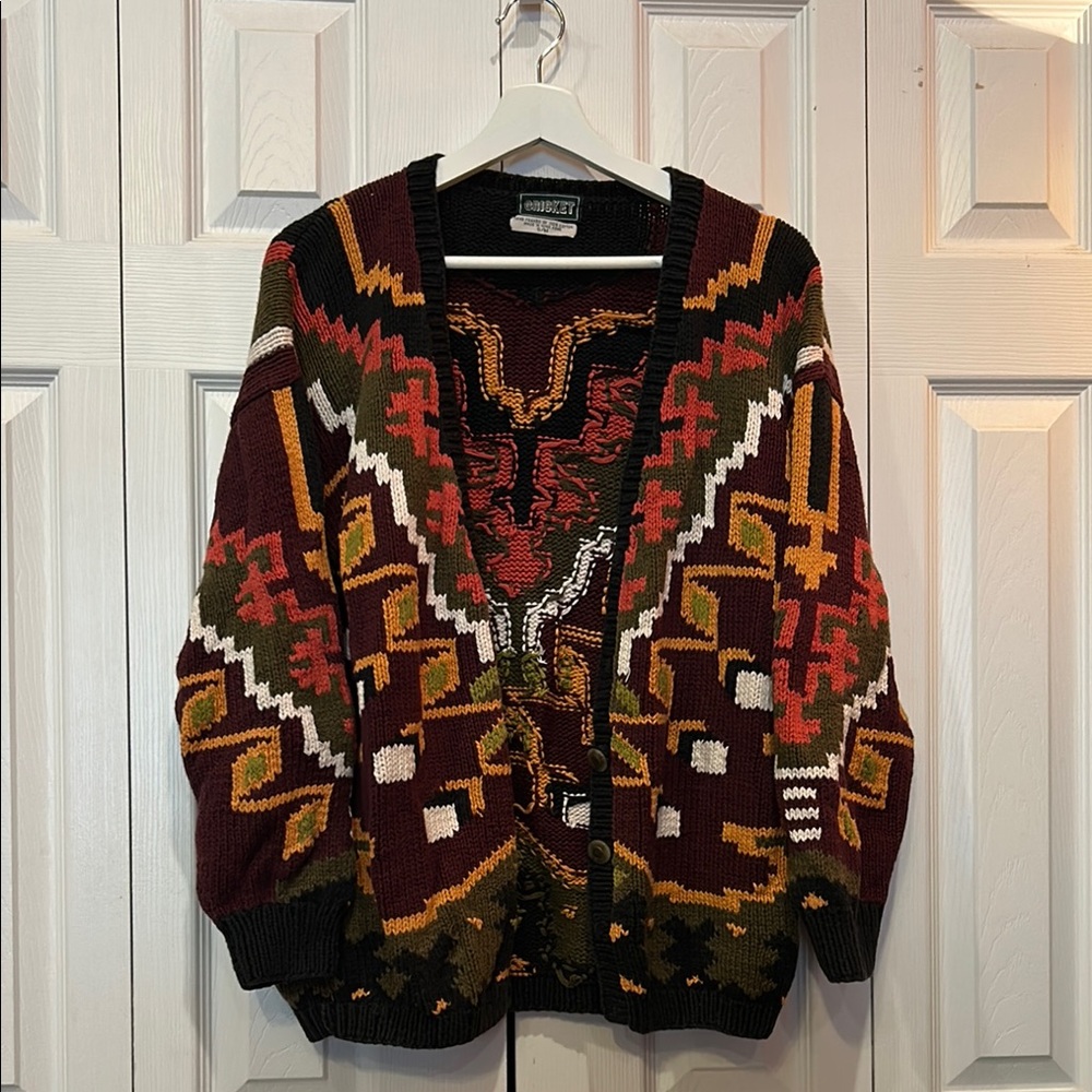 Vintage CRICKET Hand-Framed Knit Cardigan